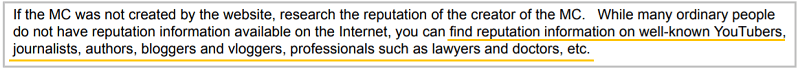 reputation research for authors in seo