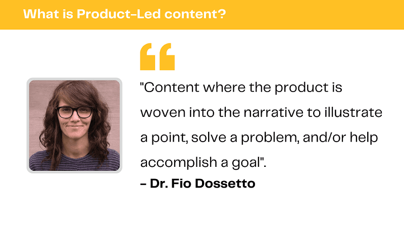 Definition of the product led content